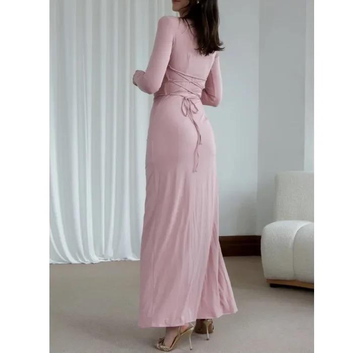 Evana Statement Slit Maxi Dress