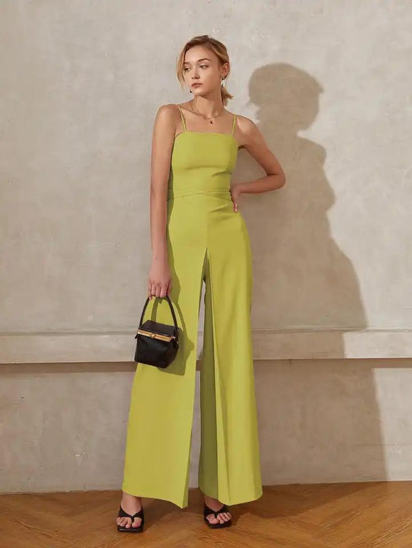 Heloise Statement Jumpsuit In Green