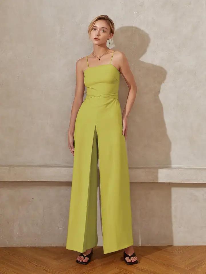 Heloise Statement Jumpsuit In Green