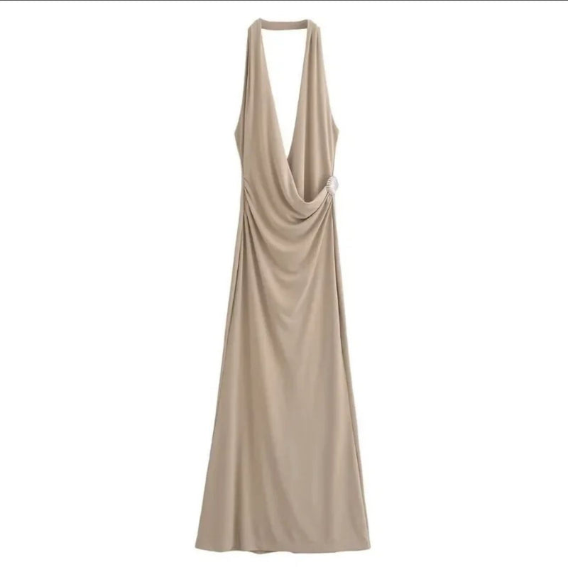 Kia Halterneck Maxi Dress