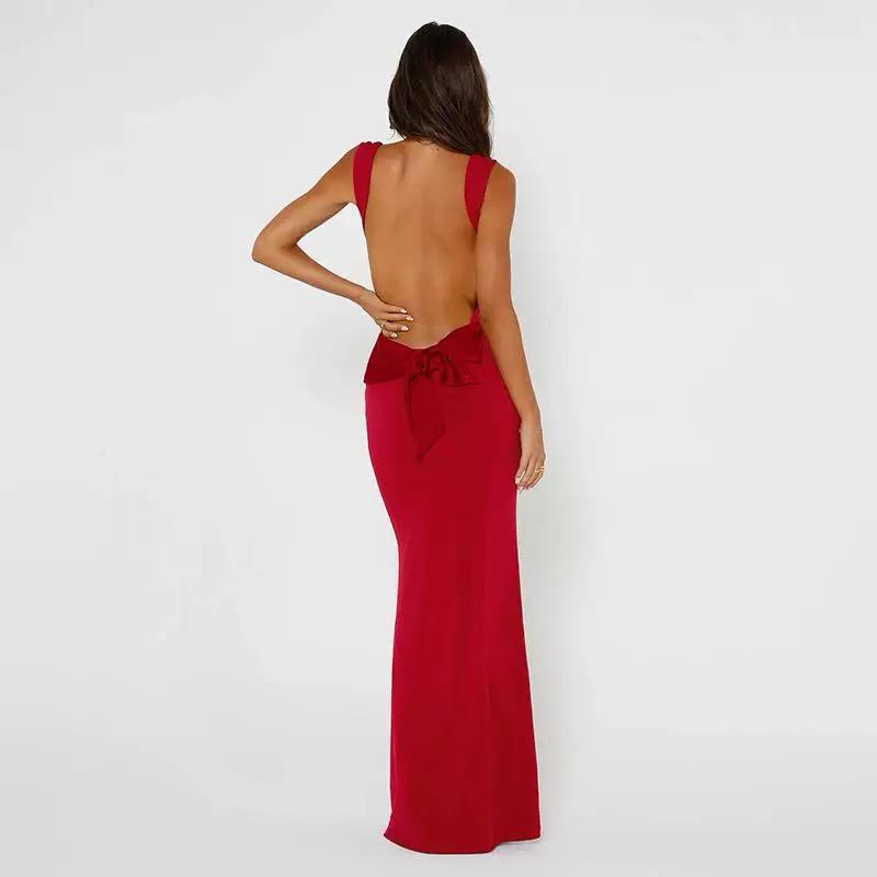 Julia Statement Backless Maxi Dress