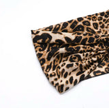 Leopard Print Swimsuit With Skirt- Resortwear