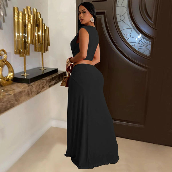 Ebony Slit Maxi Dress