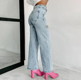 Liza Rhinestone Statement Denim Jeans