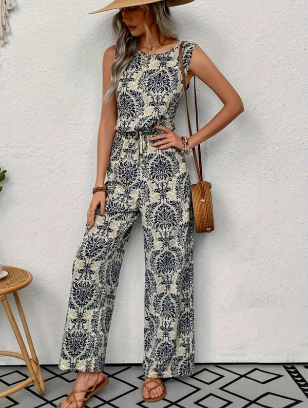 Loret Summer Printed  Jumpsuit