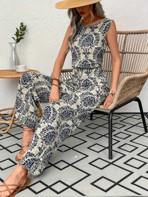 Loret Summer Printed  Jumpsuit