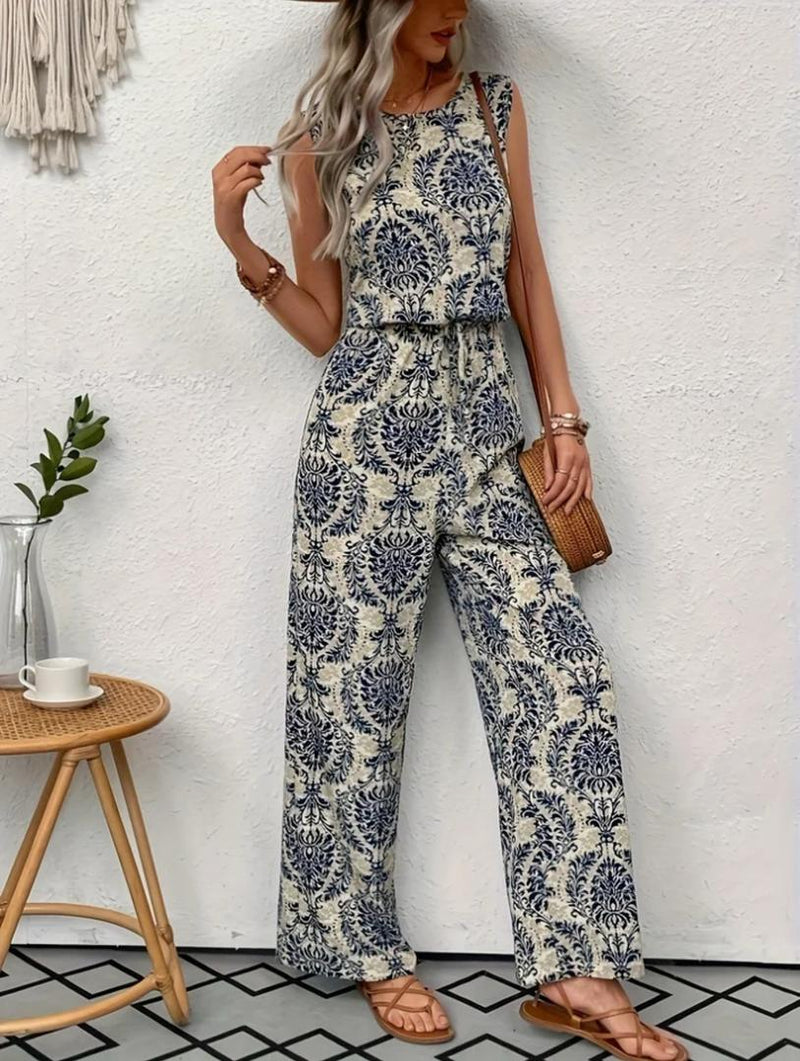 Loret Summer Printed  Jumpsuit