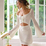 Lilly Soft Crochet Dress- Resortwear