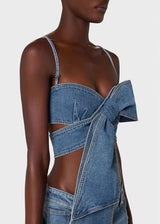 Albin Denim Crop Top