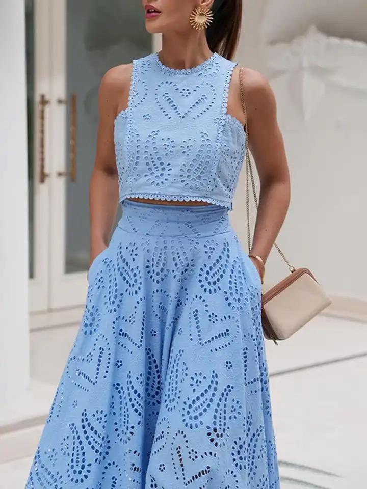 Celine Eyelet Summer Coord Set