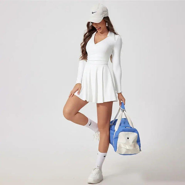 Marin Tenniscore Statement Dress with Detachable Shorts