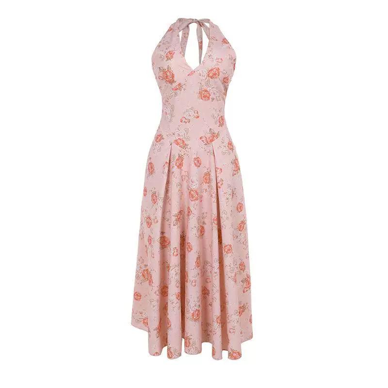 Simiana Vintage Floral Midi Dress