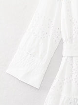 Filly Cotton Eyelet Summer Midi Dress