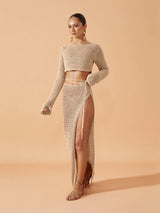 Emena Crochet Coord Set - Resortwear