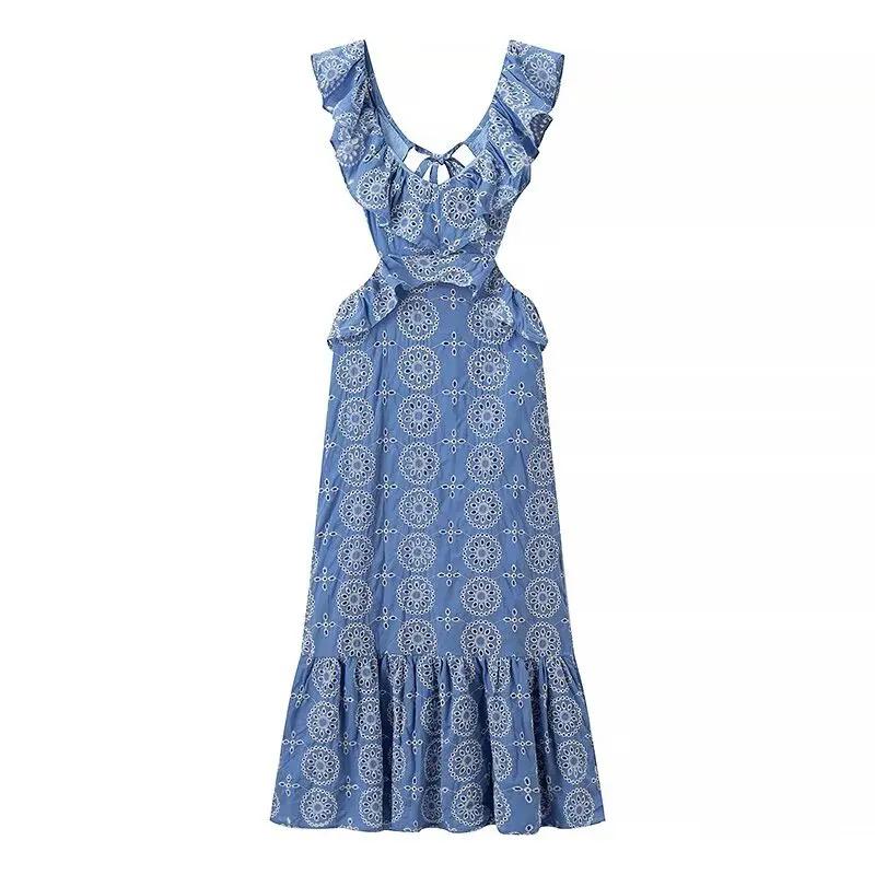 Kamiya Eyelet Cotton Summer Dress