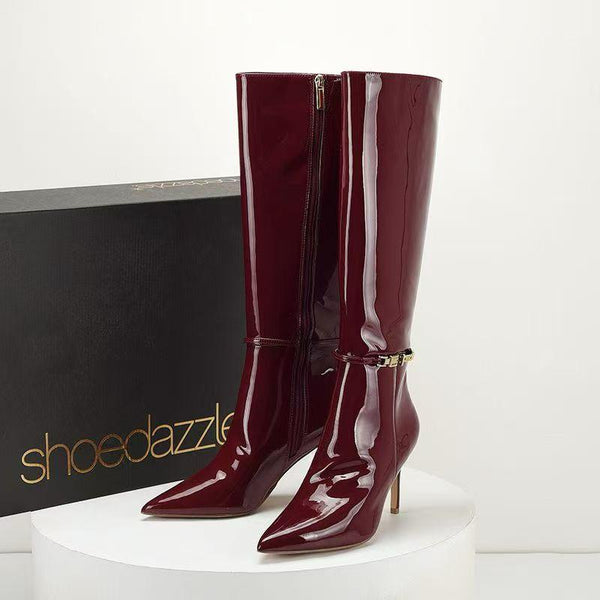 Sergey Pointed Leather Boots