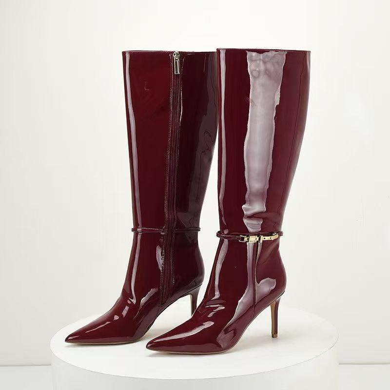 Sergey Pointed Leather Boots