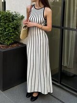 Lavinia Striped Holiday Dress