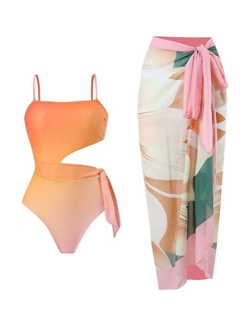 Sunset Swimsuit With Sarong