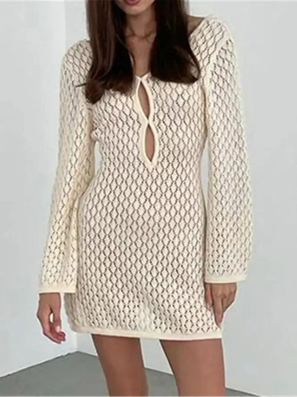 Layla Soft Crochet Dress- Resortwear