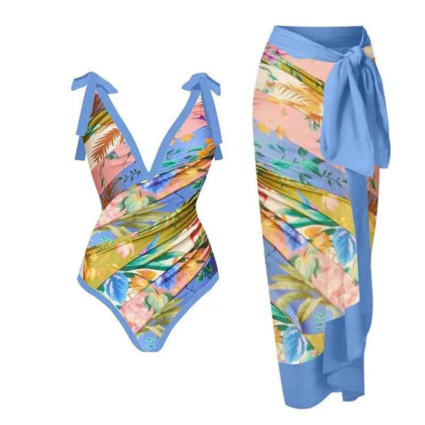 Actloe Women's Swimsuit One Piece Bathing Suit Tummy Control Swimsuits Push  Up Swimwear Modest Swimdress Medium Blue - ShopStyle