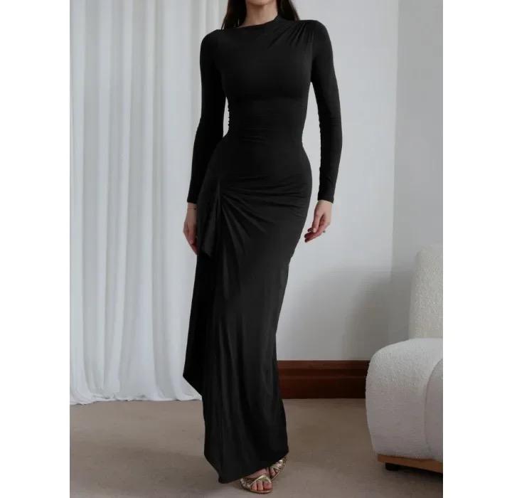 Evana Statement Slit Maxi Dress