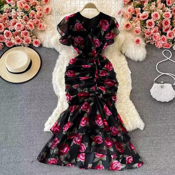Chic / Beautiful Black Cocktail Party Party Dresses 2022 A-Line / Princess  Spaghetti Straps Sleeveless Backless Floor-Length / Long Formal Dresses