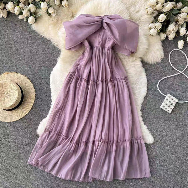 Iris Purple Long Dress | Purple long dress, Long dress, Western dresses for  women