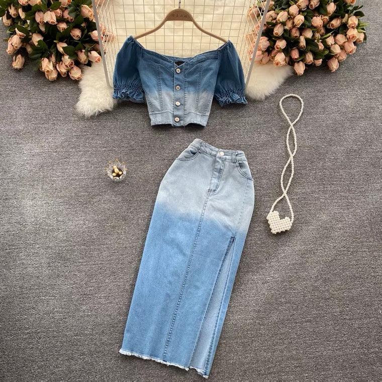 Buy Laurel Denim Coord Set for Women Online in India | a la mode