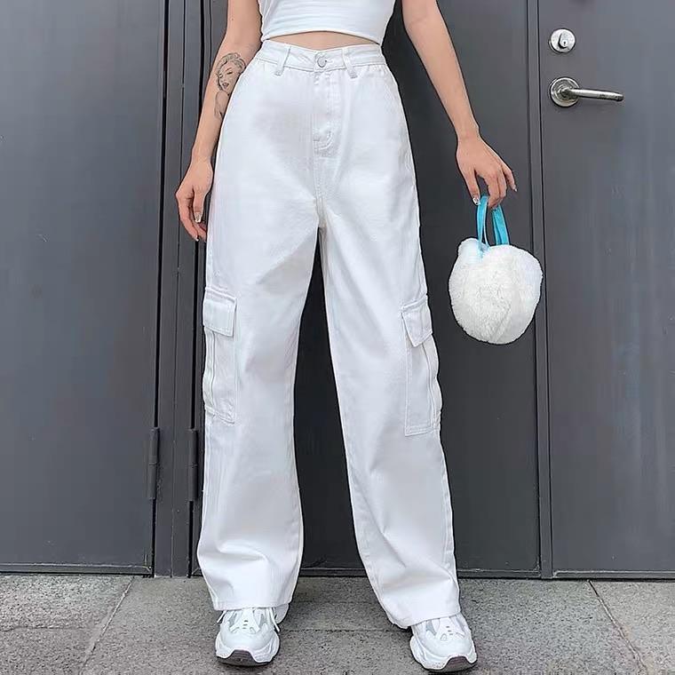 Buy Denim Hansel Cargo Pants for Women Online at a la mode