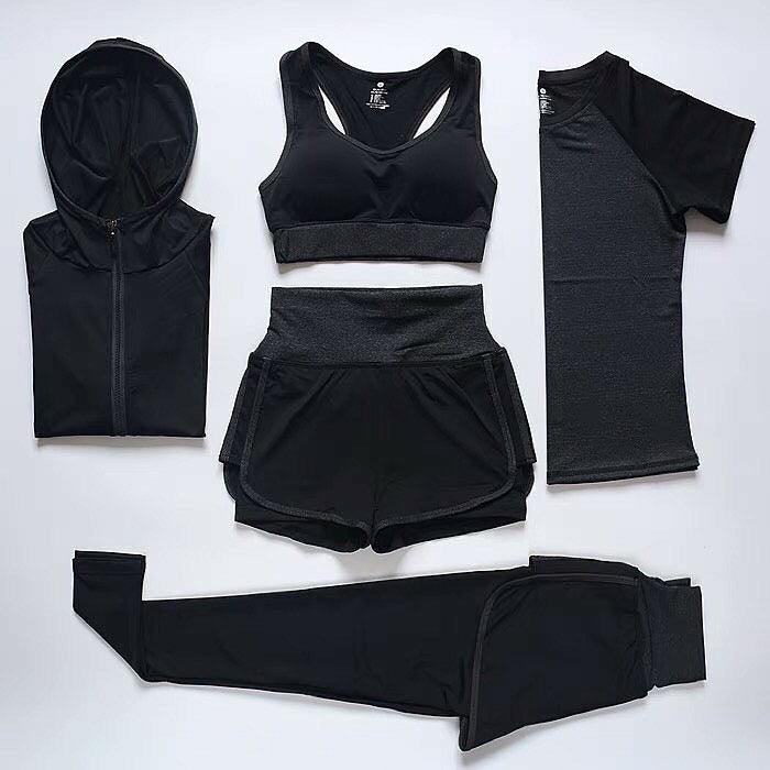  5 piece Workout Outfits Set for Women Sportswear
